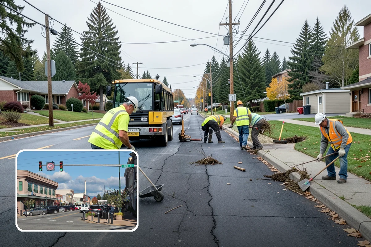 Municipal Concrete Repair in Monroe, Snohomish County, WA - Reduces trip-and-fall liability on public rights-of-way