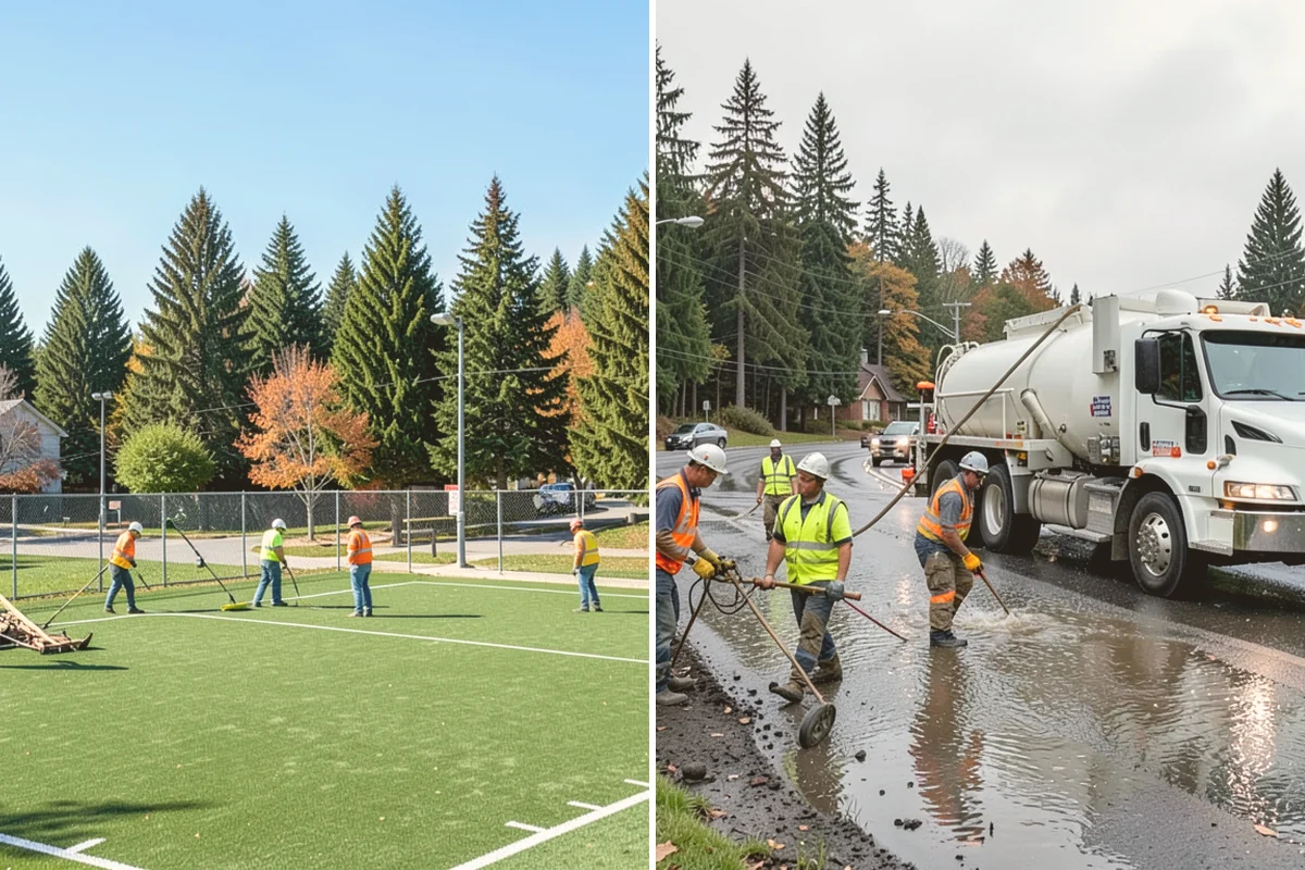 Municipal Concrete Repair in Newcastle, King County, WA - Site assessment with condition rating and photo documentation