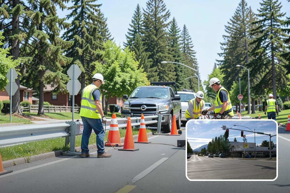 Municipal Concrete Repair in North Bend, King County, WA - Reduces trip-and-fall liability on public rights-of-way