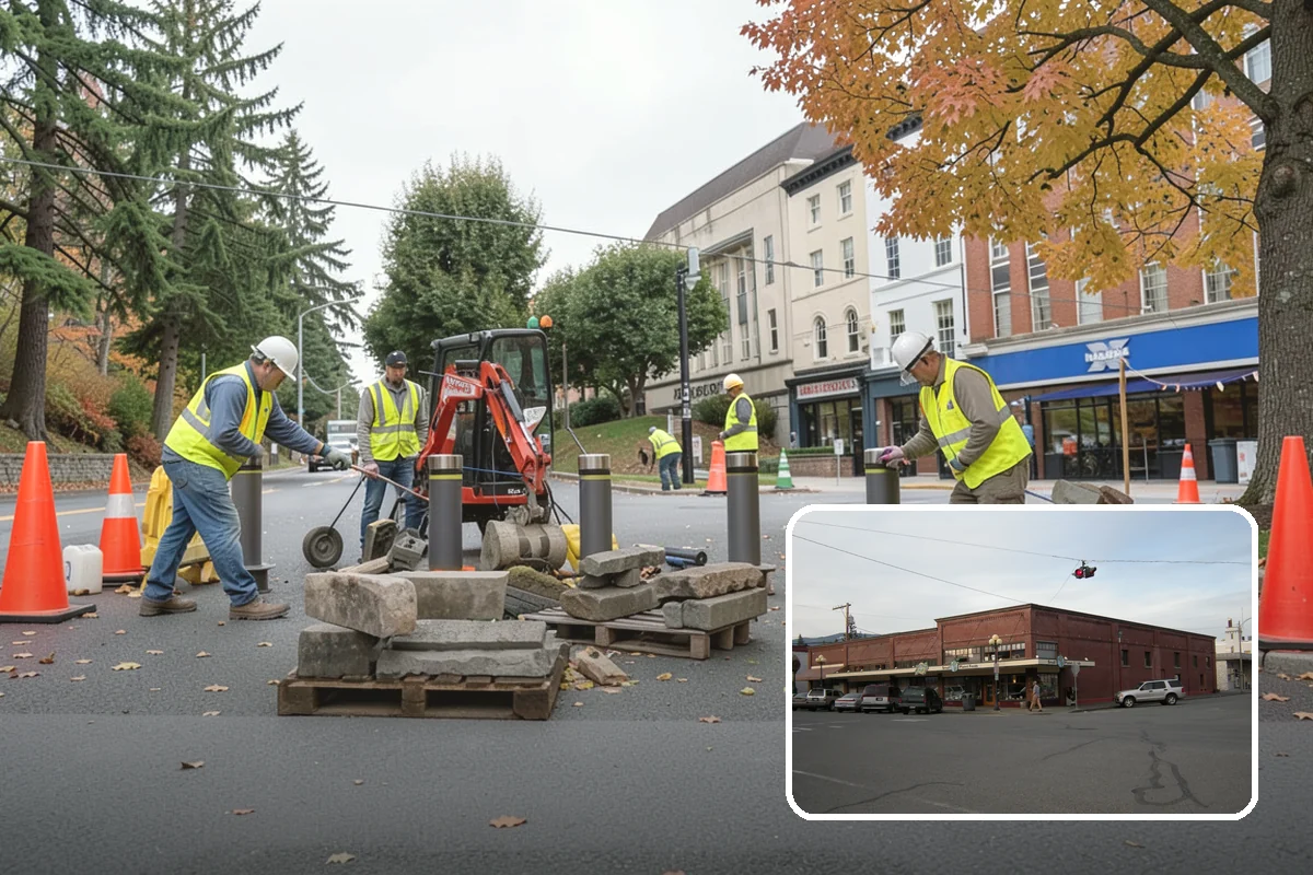 Municipal Concrete Repair in Sedro-Woolley, Skagit County, WA - Reduces trip-and-fall liability on public rights-of-way