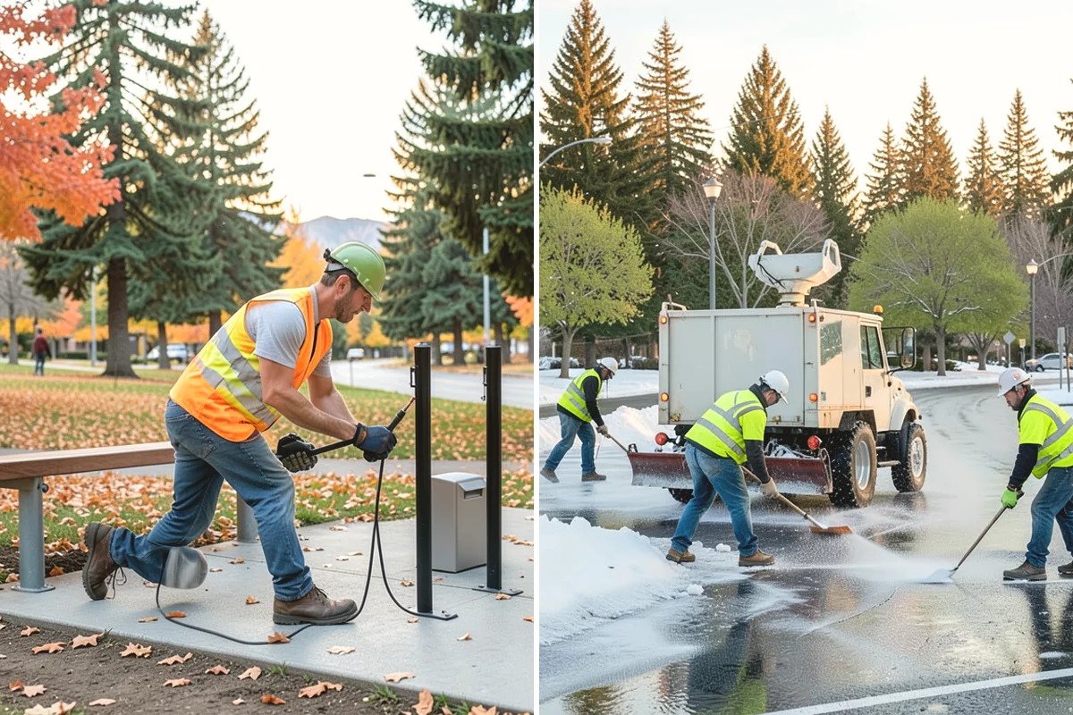Municipal Concrete Repair in University Place, Pierce County, WA - Site assessment with condition rating and photo documentation