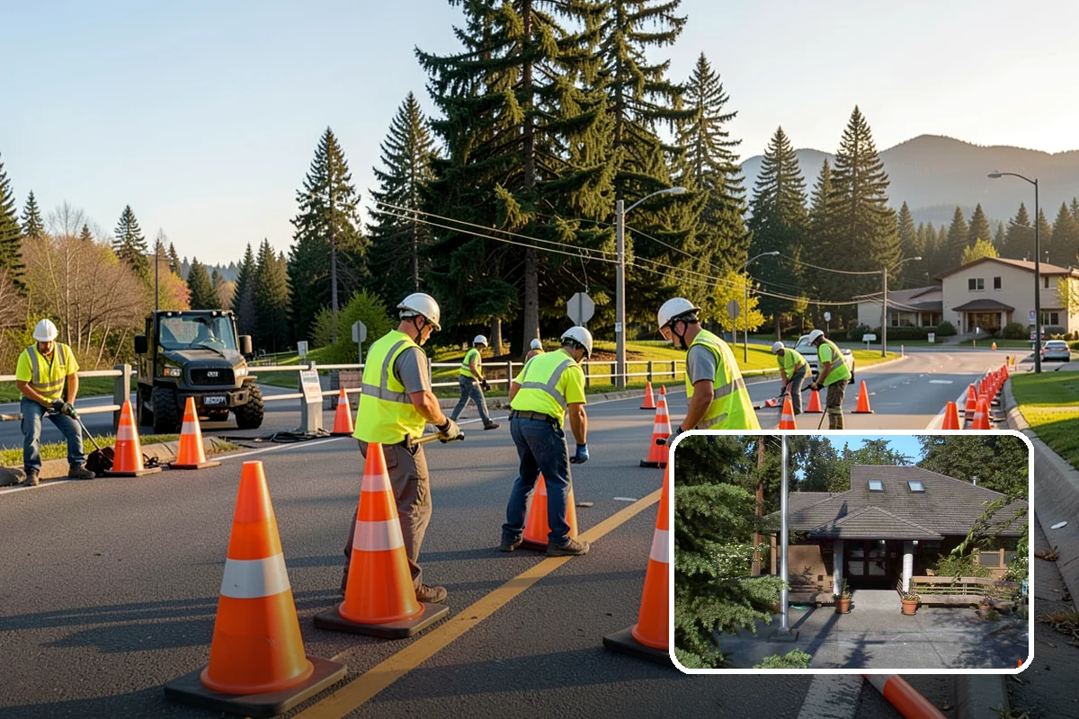 Municipal Concrete Repair in Yarrow Point, King County, WA - Reduces trip-and-fall liability on public rights-of-way