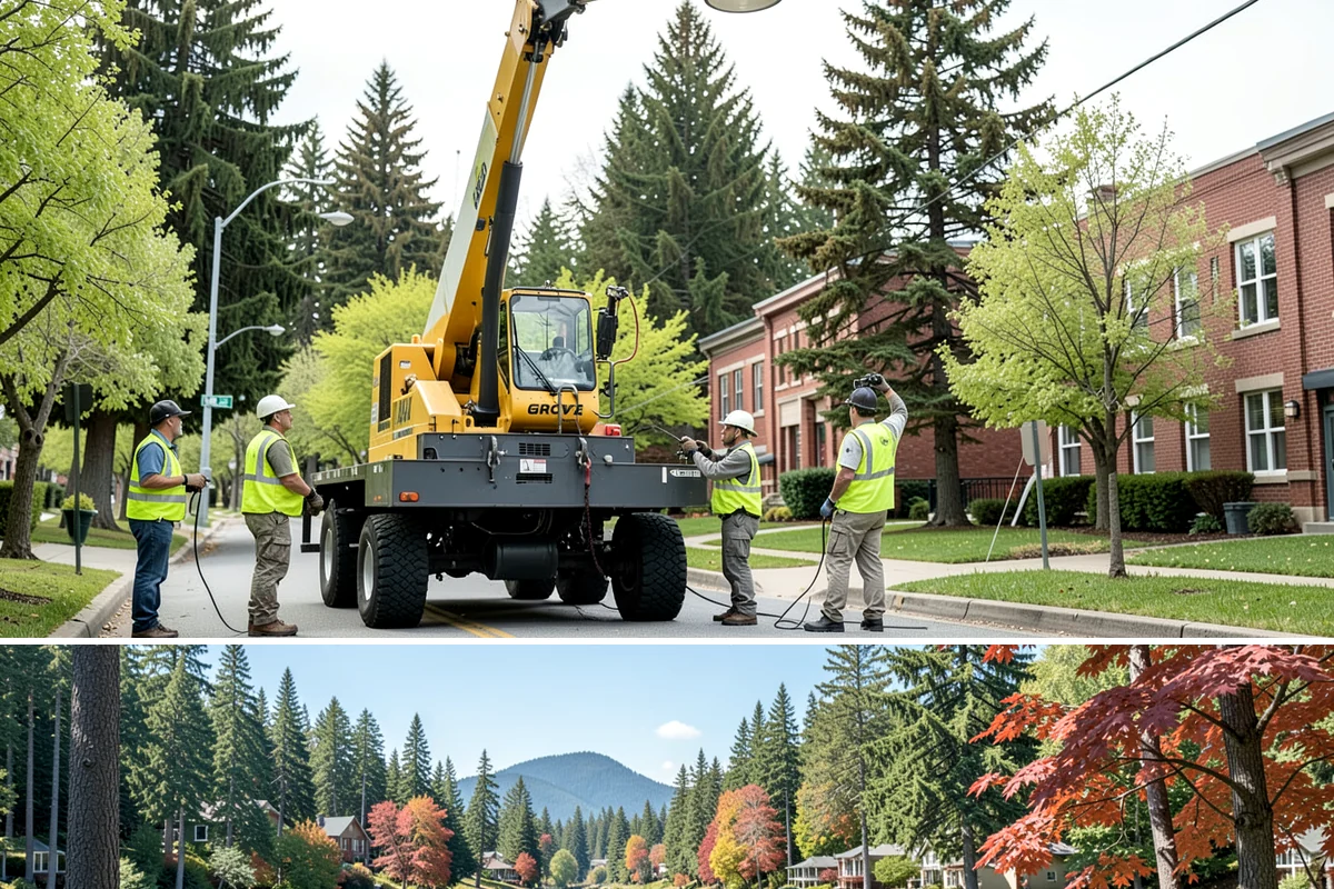 Municipal Court Facility Maintenance in Covington, King County, WA - Entry landscapes are refreshed each spring, while leaf and slip-hazard control take priority through the wet fall months.