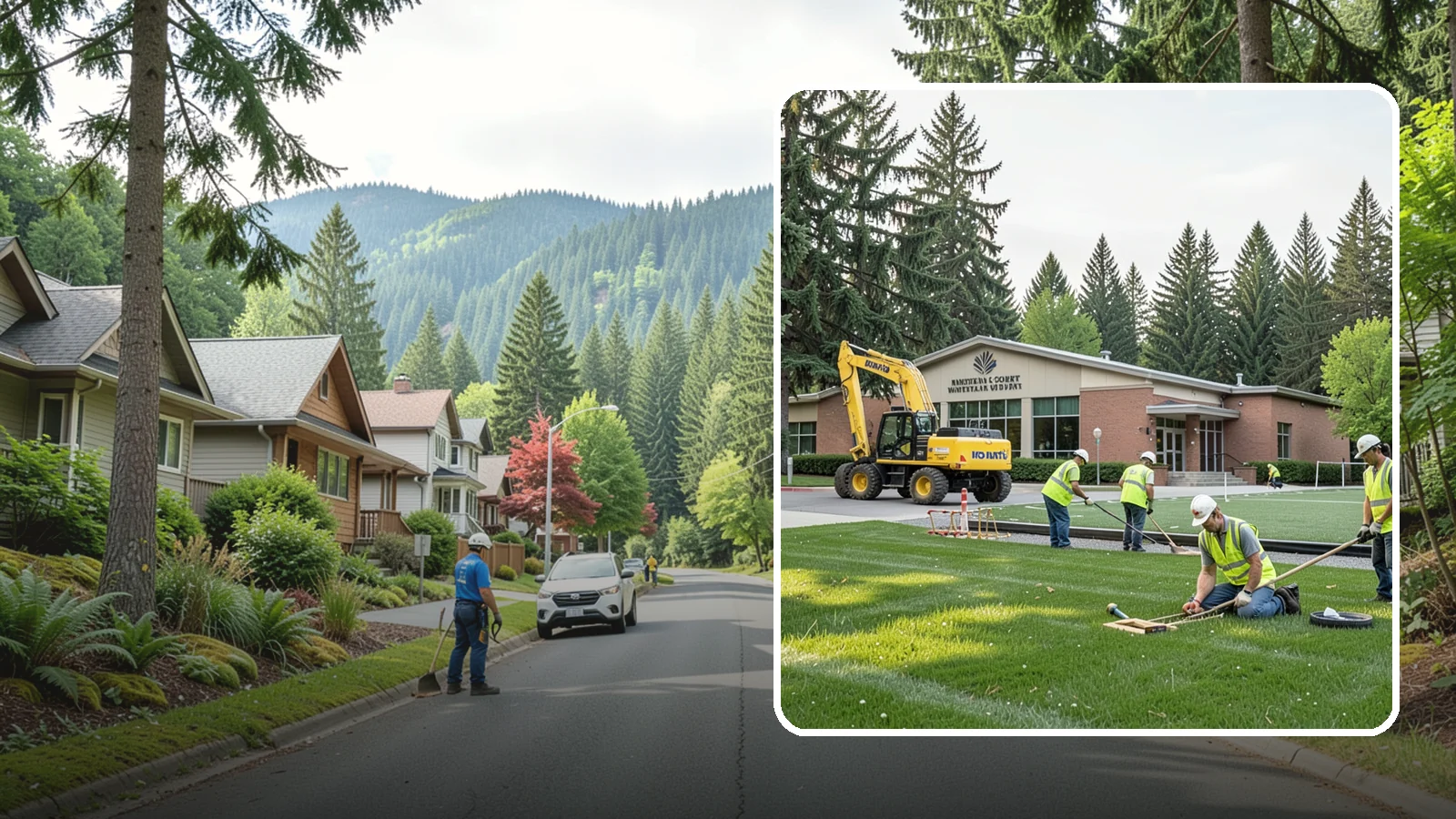 Municipal Court Facility Maintenance in Darrington, Snohomish County, WA - Grounds and site maintenance for municipal and district court facilities in Western Washington.