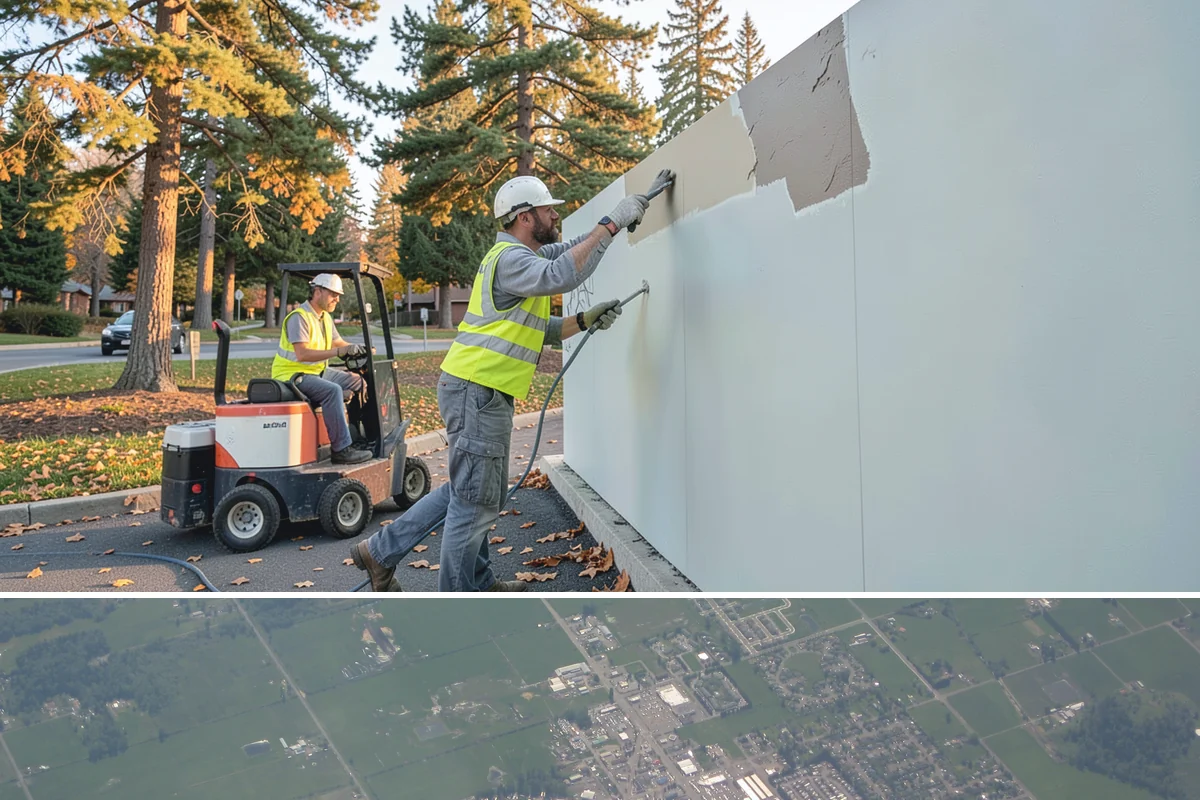 Municipal Court Facility Maintenance in Enumclaw, King County, WA - Entry landscapes are refreshed each spring, while leaf and slip-hazard control take priority through the wet fall months.