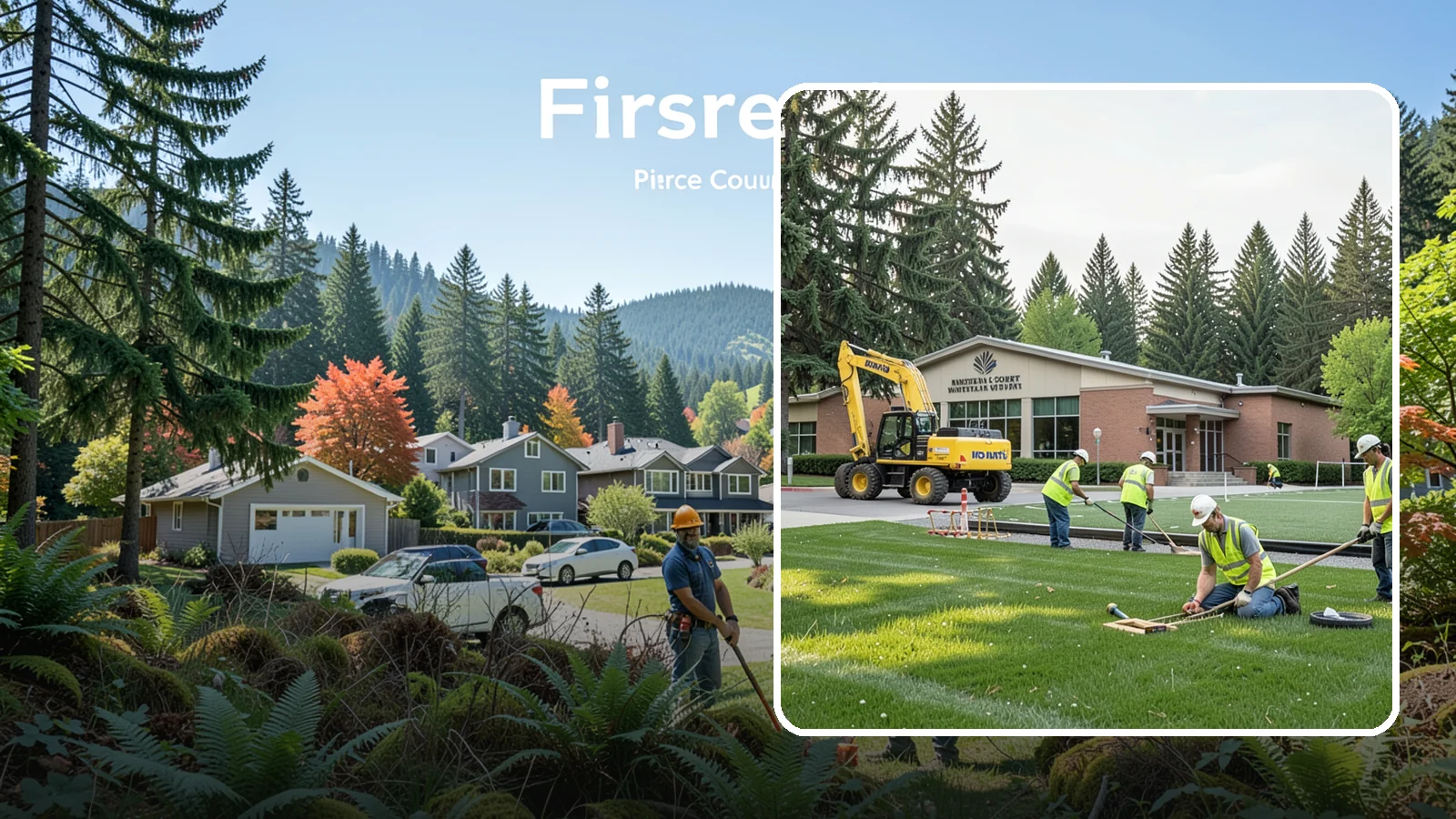 Municipal Court Facility Maintenance in Fircrest, Pierce County, WA - Grounds and site maintenance for municipal and district court facilities in Western Washington.