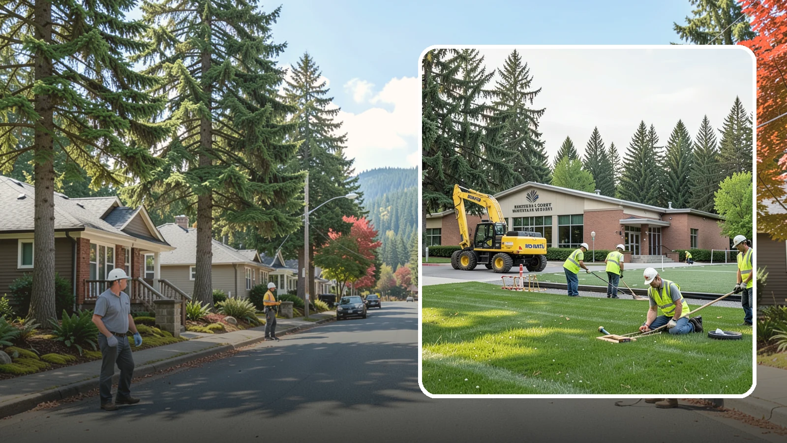 Municipal Court Facility Maintenance in Hunts Point, King County, WA - Grounds and site maintenance for municipal and district court facilities in Western Washington.