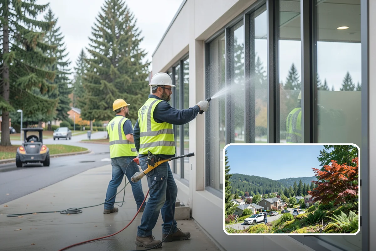 Municipal Court Facility Maintenance in Index, Snohomish County, WA - Orderly, professional grounds befitting a court setting