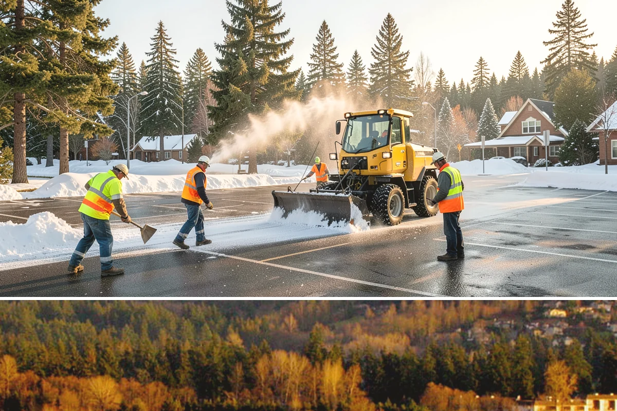 Municipal Court Facility Maintenance in Kenmore, King County, WA - Entry landscapes are refreshed each spring, while leaf and slip-hazard control take priority through the wet fall months.