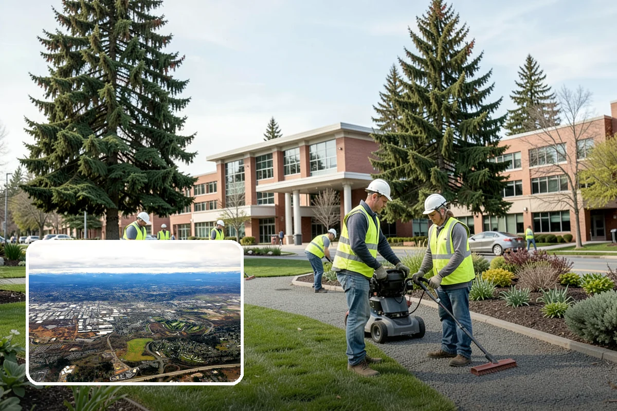 Municipal Court Facility Maintenance in Kent, King County, WA - Orderly, professional grounds befitting a court setting
