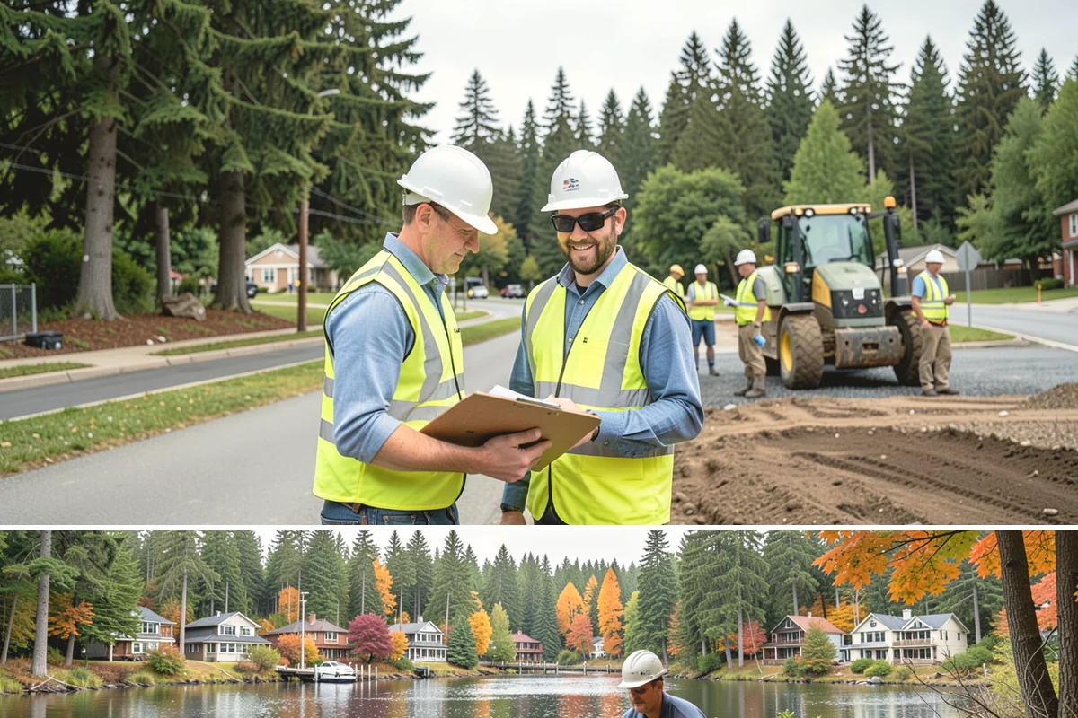 Municipal Court Facility Maintenance in La Conner, Skagit County, WA - Entry landscapes are refreshed each spring, while leaf and slip-hazard control take priority through the wet fall months.
