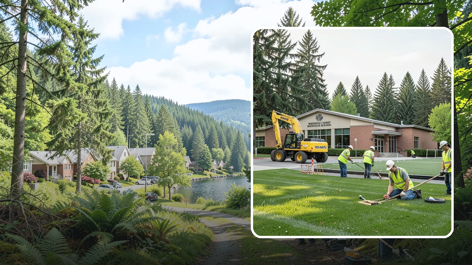 Municipal Court Facility Maintenance in Lake Forest Park, King County, WA - Grounds and site maintenance for municipal and district court facilities in Western Washington.