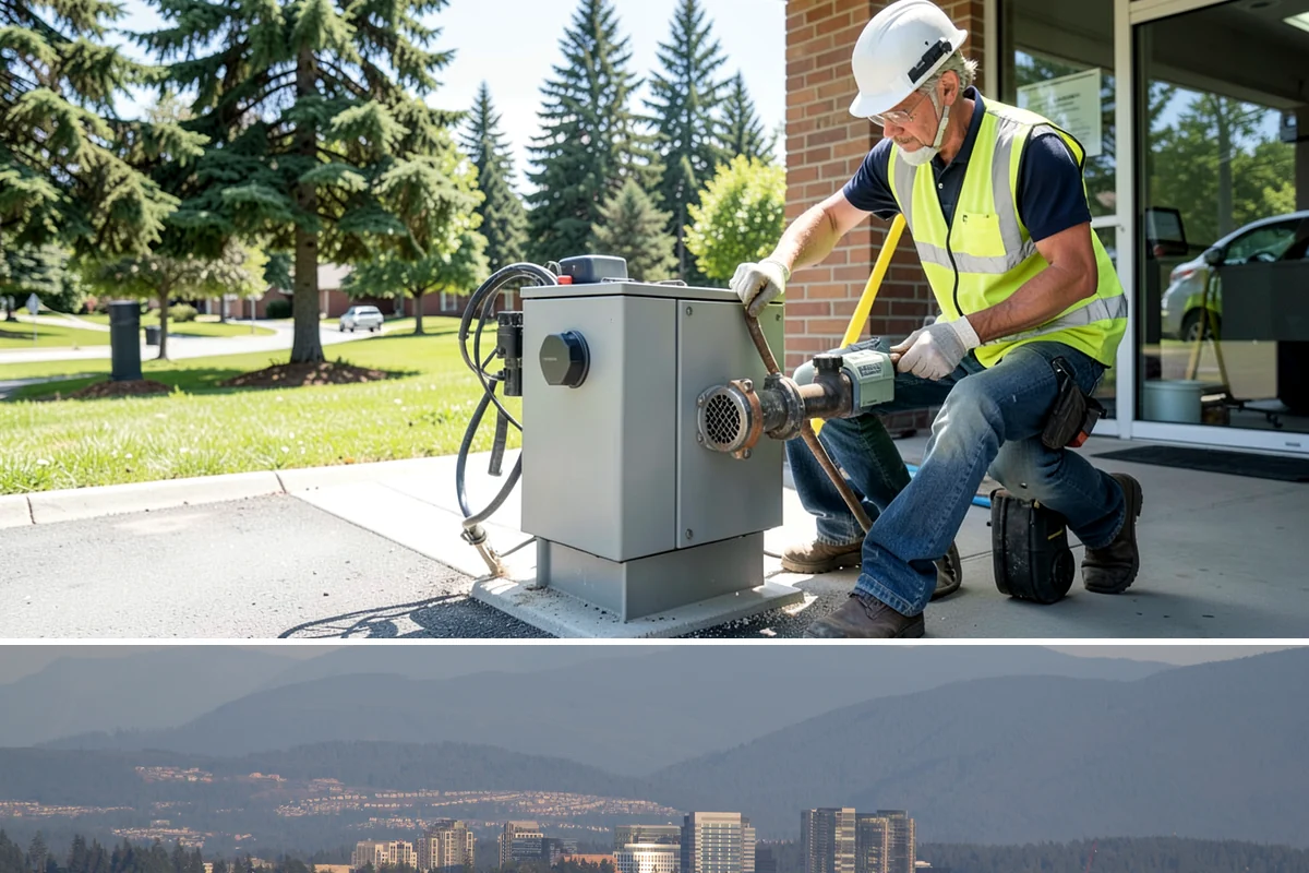 Municipal Court Facility Maintenance in Medina, King County, WA - Entry landscapes are refreshed each spring, while leaf and slip-hazard control take priority through the wet fall months.