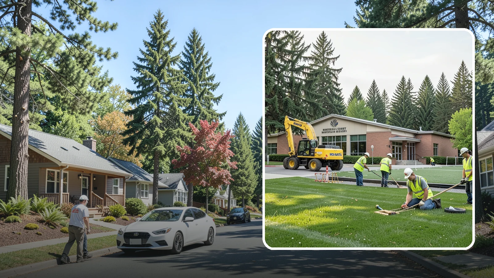 Municipal Court Facility Maintenance in Orting, Pierce County, WA - Grounds and site maintenance for municipal and district court facilities in Western Washington.