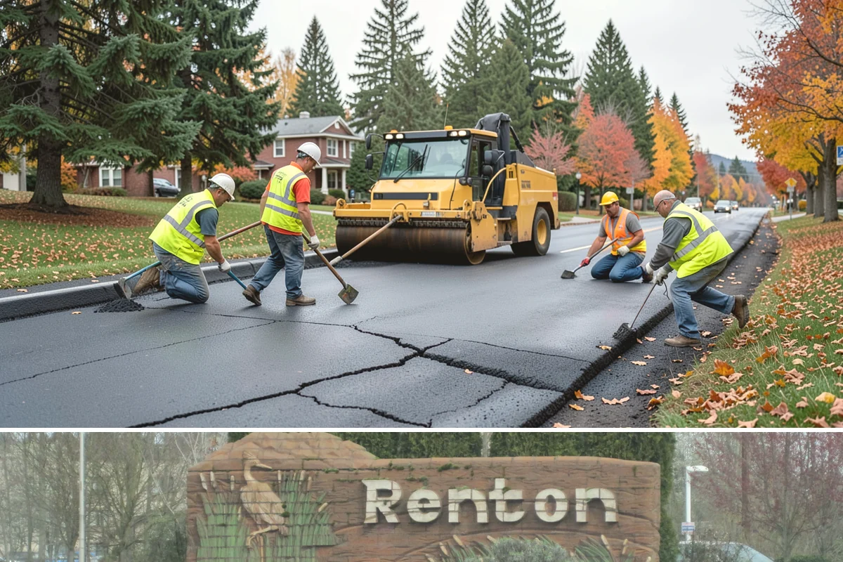 Municipal Court Facility Maintenance in Renton, King County, WA - Entry landscapes are refreshed each spring, while leaf and slip-hazard control take priority through the wet fall months.