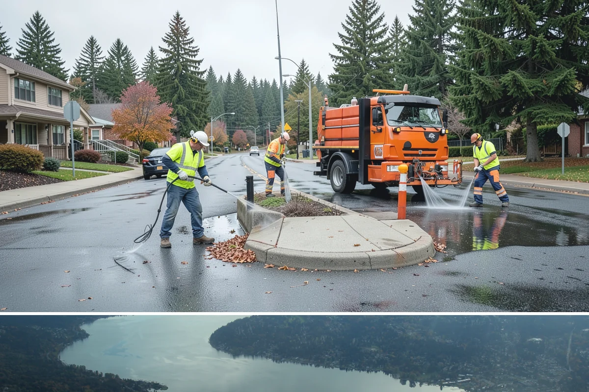 Municipal Court Facility Maintenance in Sammamish, King County, WA - Entry landscapes are refreshed each spring, while leaf and slip-hazard control take priority through the wet fall months.