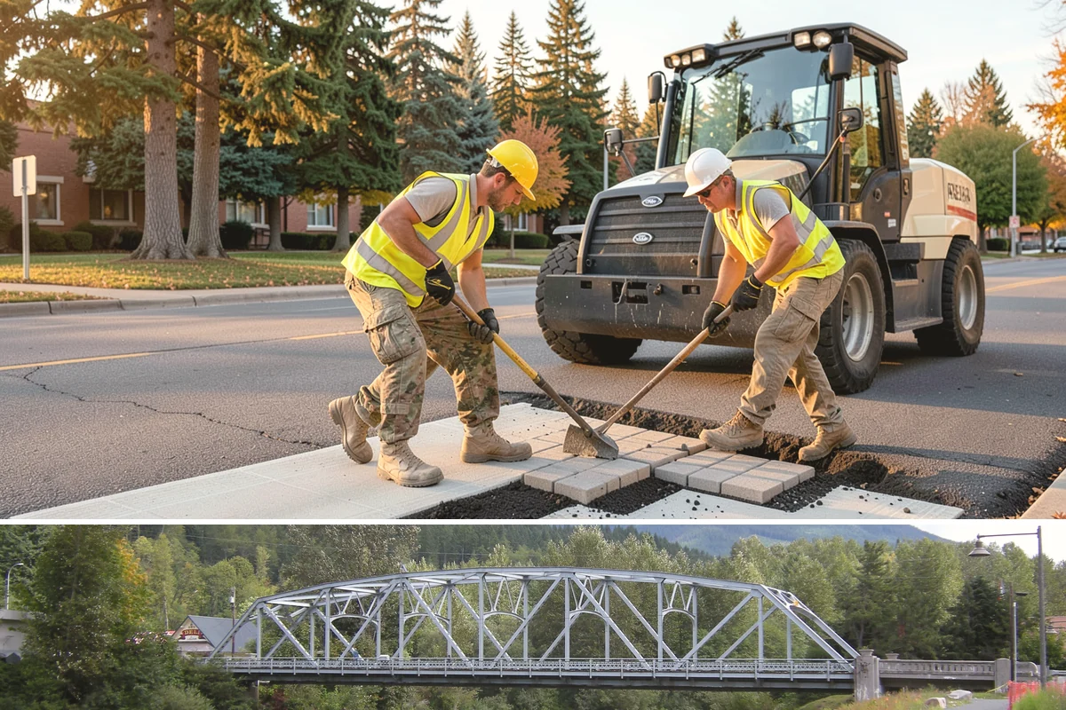 Municipal Court Facility Maintenance in Skykomish, King County, WA - Entry landscapes are refreshed each spring, while leaf and slip-hazard control take priority through the wet fall months.