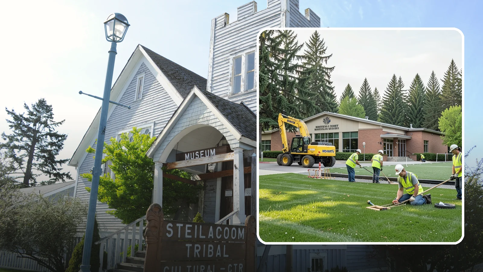 Municipal Court Facility Maintenance in Steilacoom, Pierce County, WA - Grounds and site maintenance for municipal and district court facilities in Western Washington.