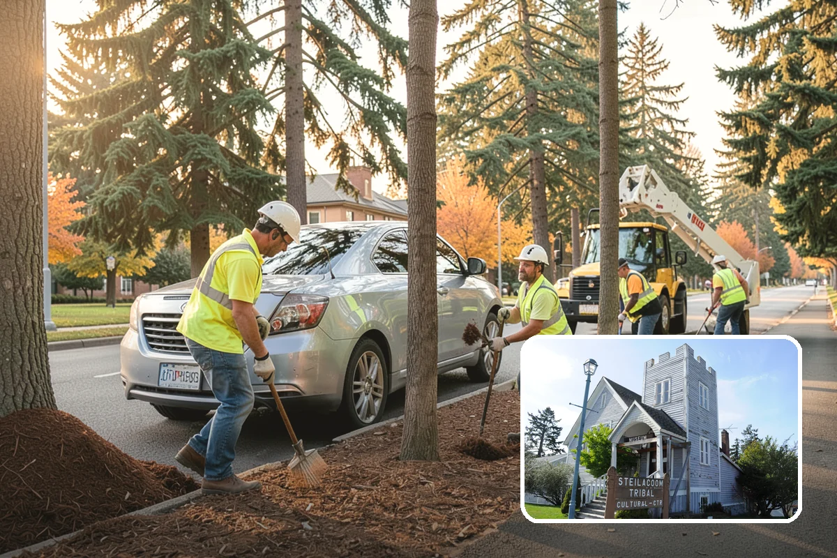 Municipal Court Facility Maintenance in Steilacoom, Pierce County, WA - Orderly, professional grounds befitting a court setting