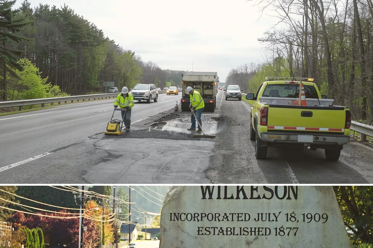 Municipal Court Facility Maintenance in Wilkeson, Pierce County, WA - Entry landscapes are refreshed each spring, while leaf and slip-hazard control take priority through the wet fall months.