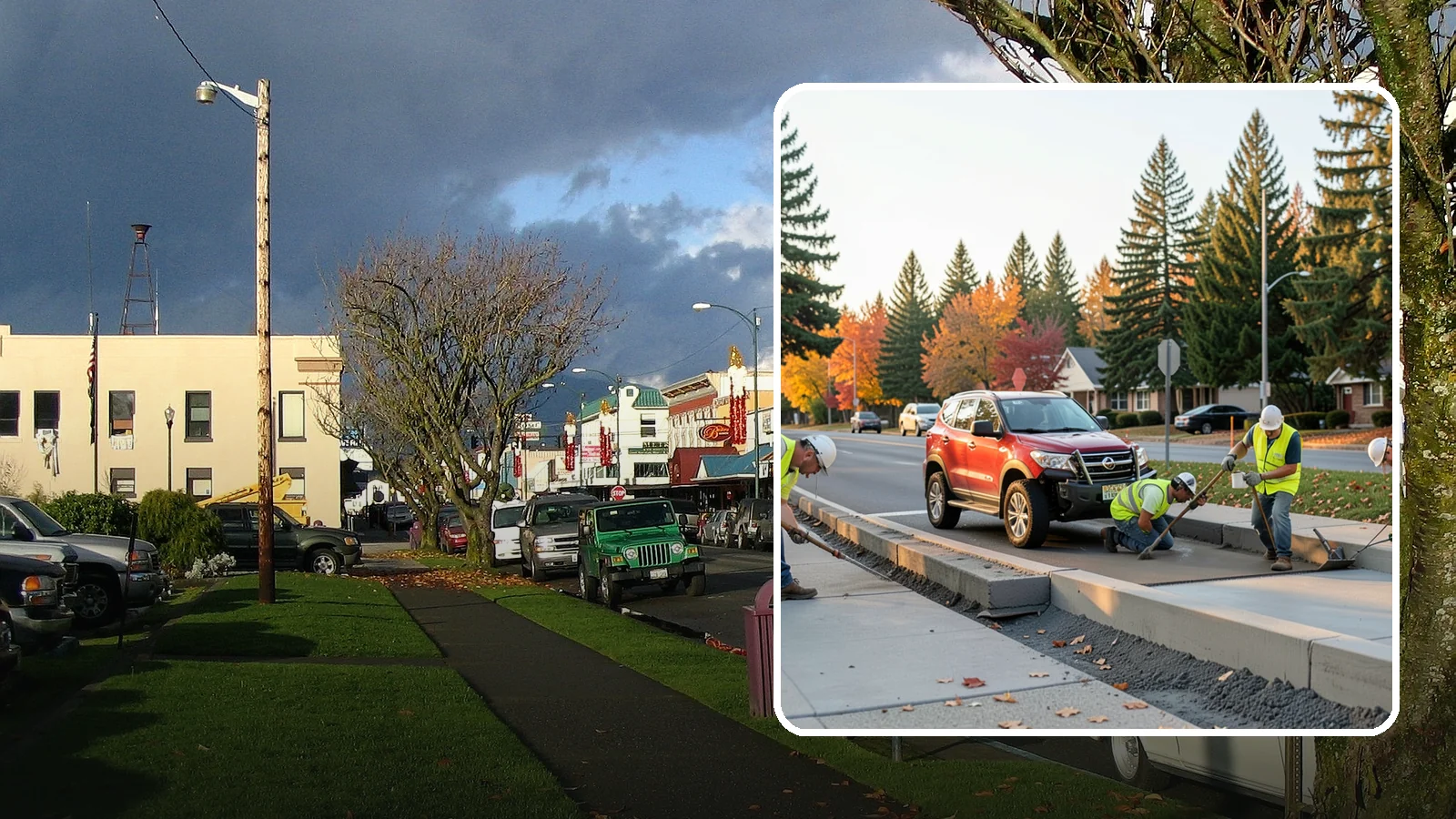 Municipal Curb & Gutter in Arlington, Snohomish County, WA - Install and replace curb and gutter that channels stormwater and defines roadway edges to jurisdiction standards.