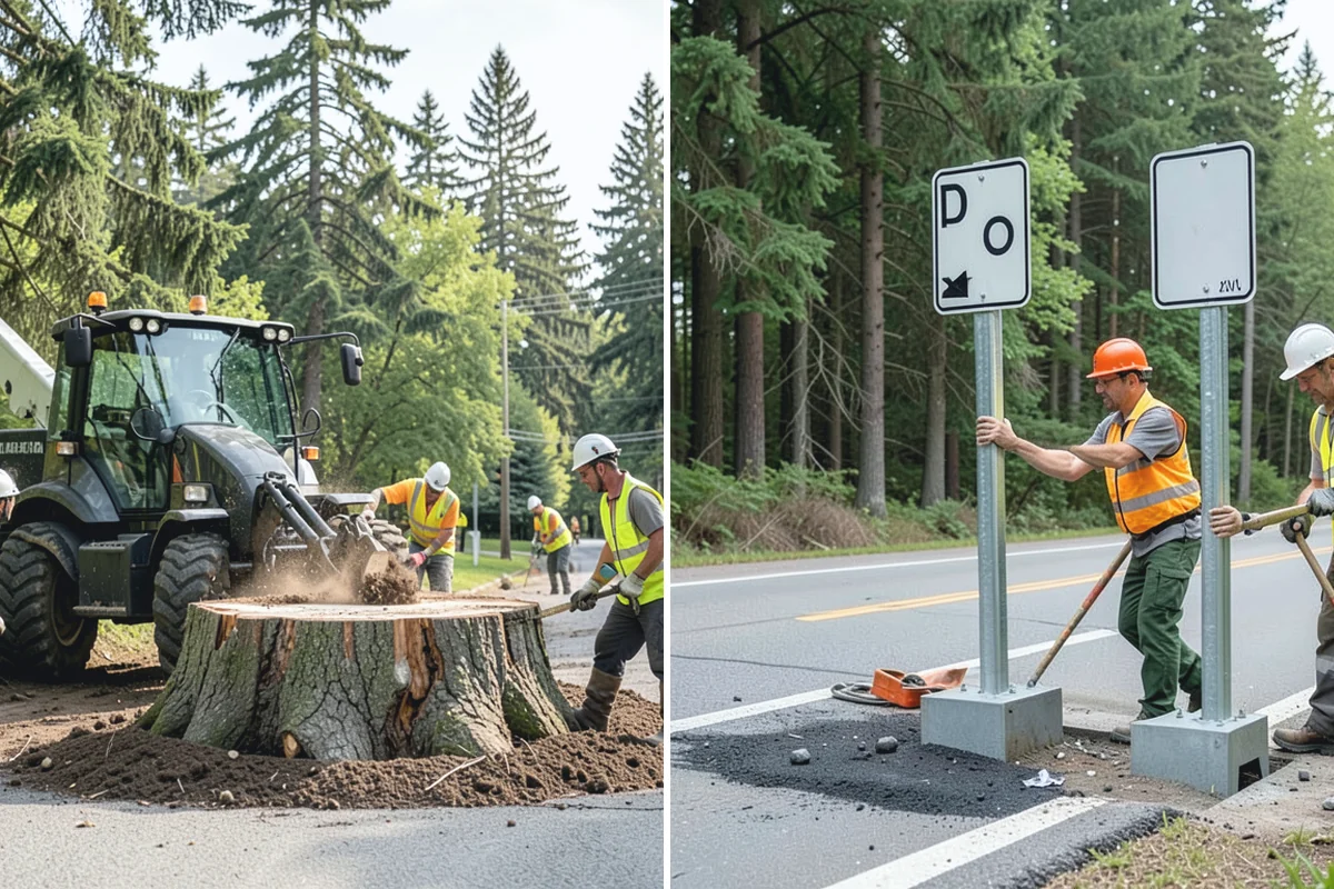 Municipal Curb & Gutter in Beaux Arts Village, King County, WA - Flowline survey and drainage tie-in assessment