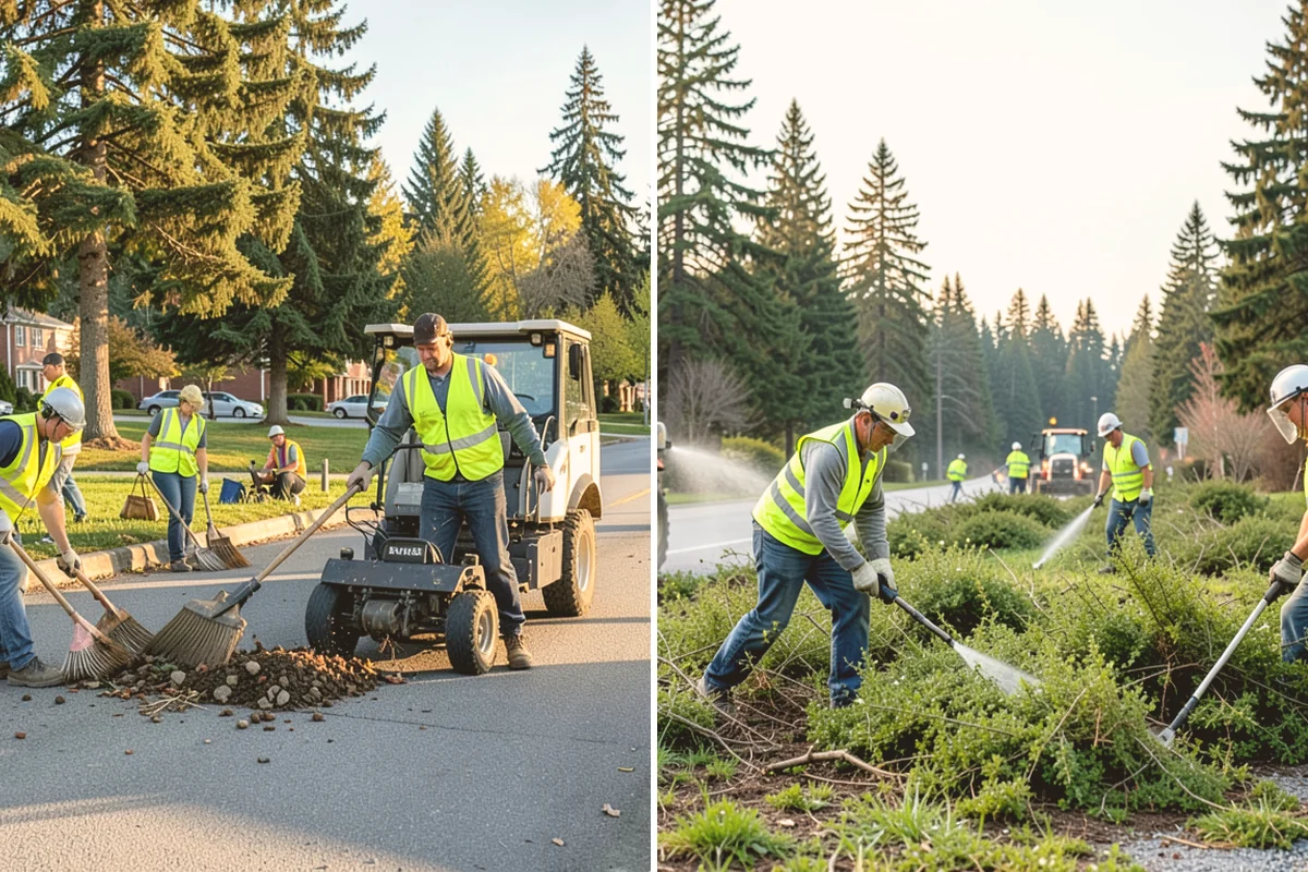 Municipal Curb & Gutter in Brier, Snohomish County, WA - Flowline survey and drainage tie-in assessment