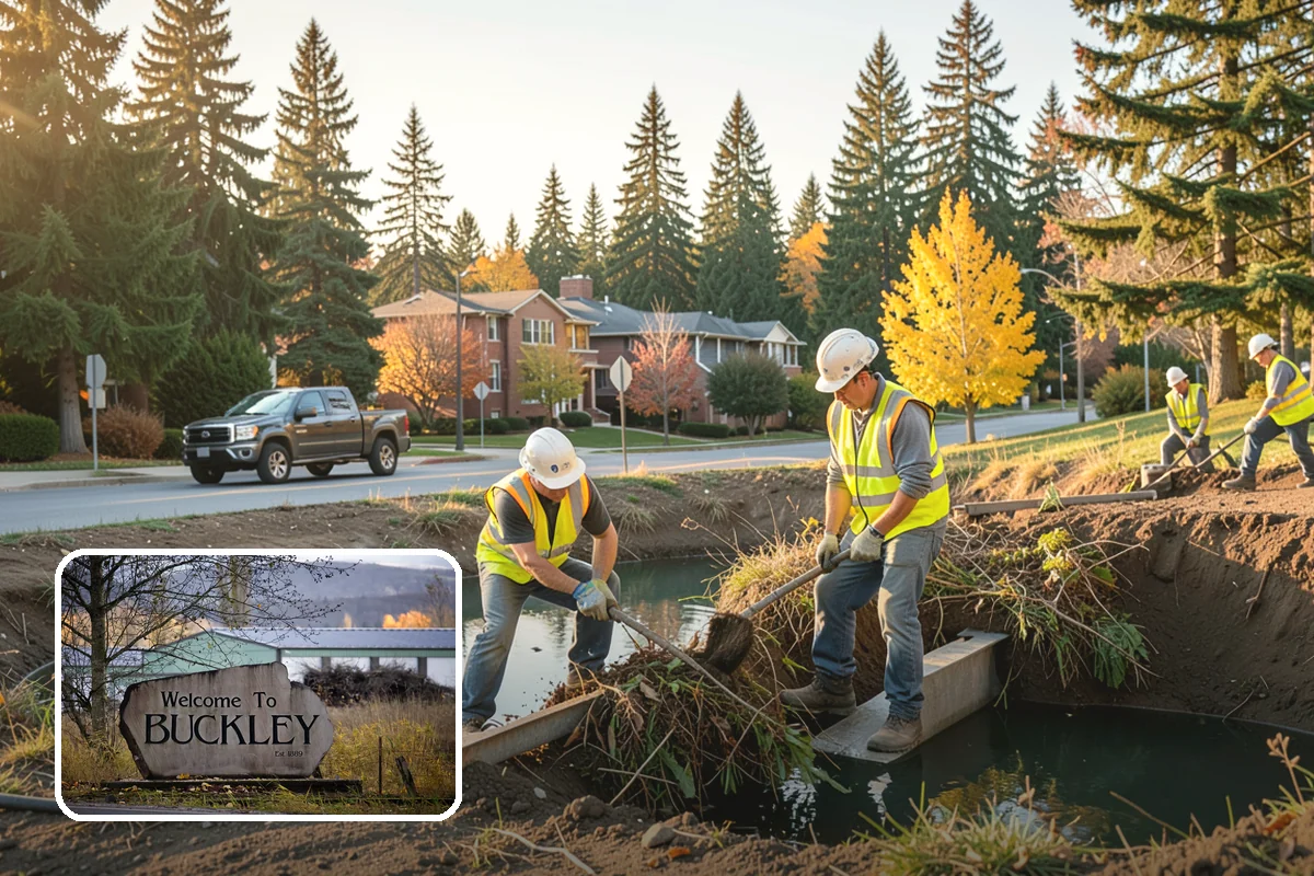 Municipal Curb & Gutter in Buckley, Pierce County, WA - Restores proper stormwater flowline and protects pavement edges