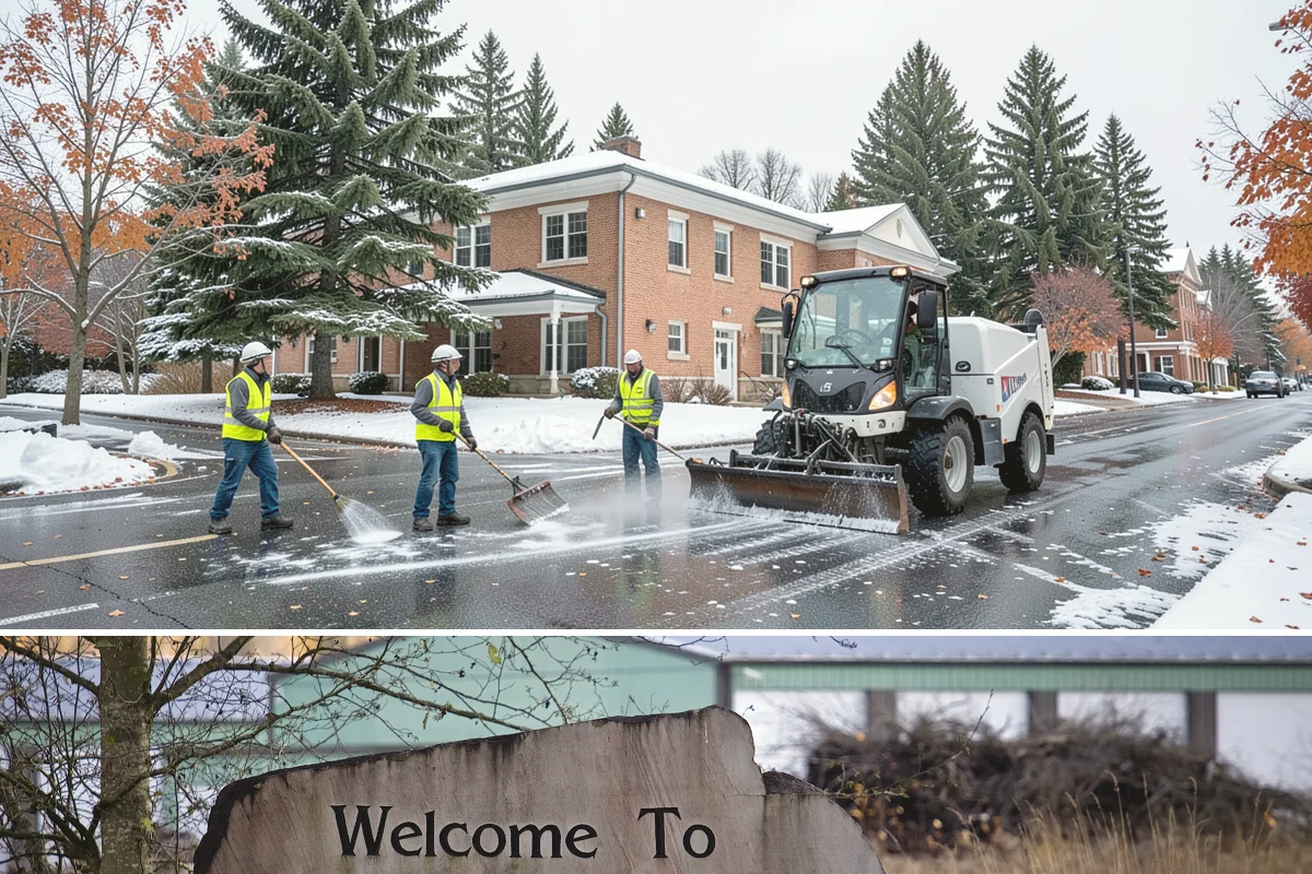 Municipal Curb & Gutter in Buckley, Pierce County, WA - Warm, dry months ensure curb concrete cures to strength before exposure to standing water and traffic.