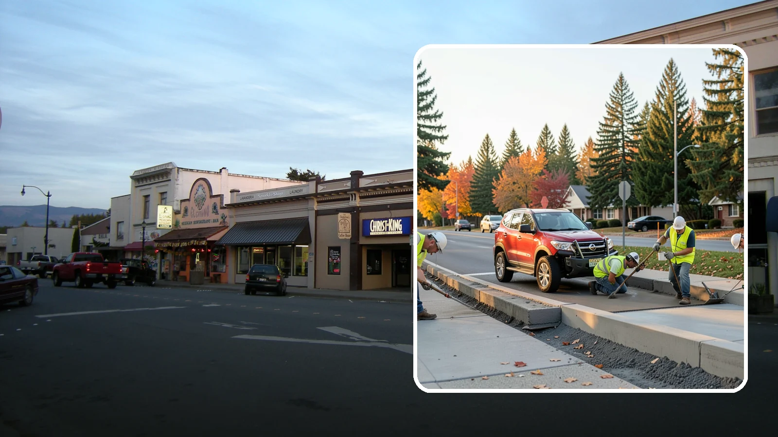 Municipal Curb & Gutter in Burlington, Skagit County, WA - Install and replace curb and gutter that channels stormwater and defines roadway edges to jurisdiction standards.