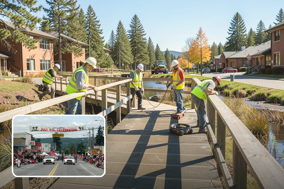 Municipal Curb & Gutter in Carnation, King County, WA - Restores proper stormwater flowline and protects pavement edges