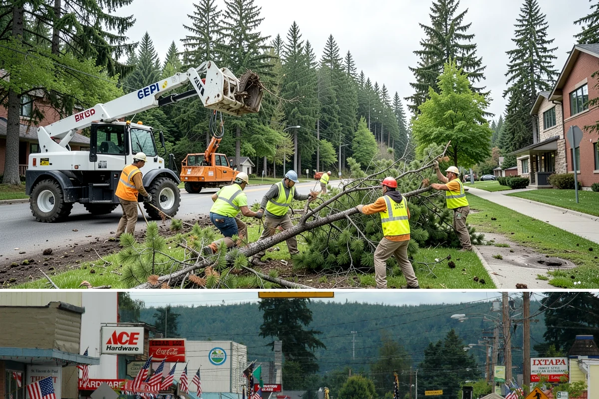 Municipal Curb & Gutter in Carnation, King County, WA - Warm, dry months ensure curb concrete cures to strength before exposure to standing water and traffic.