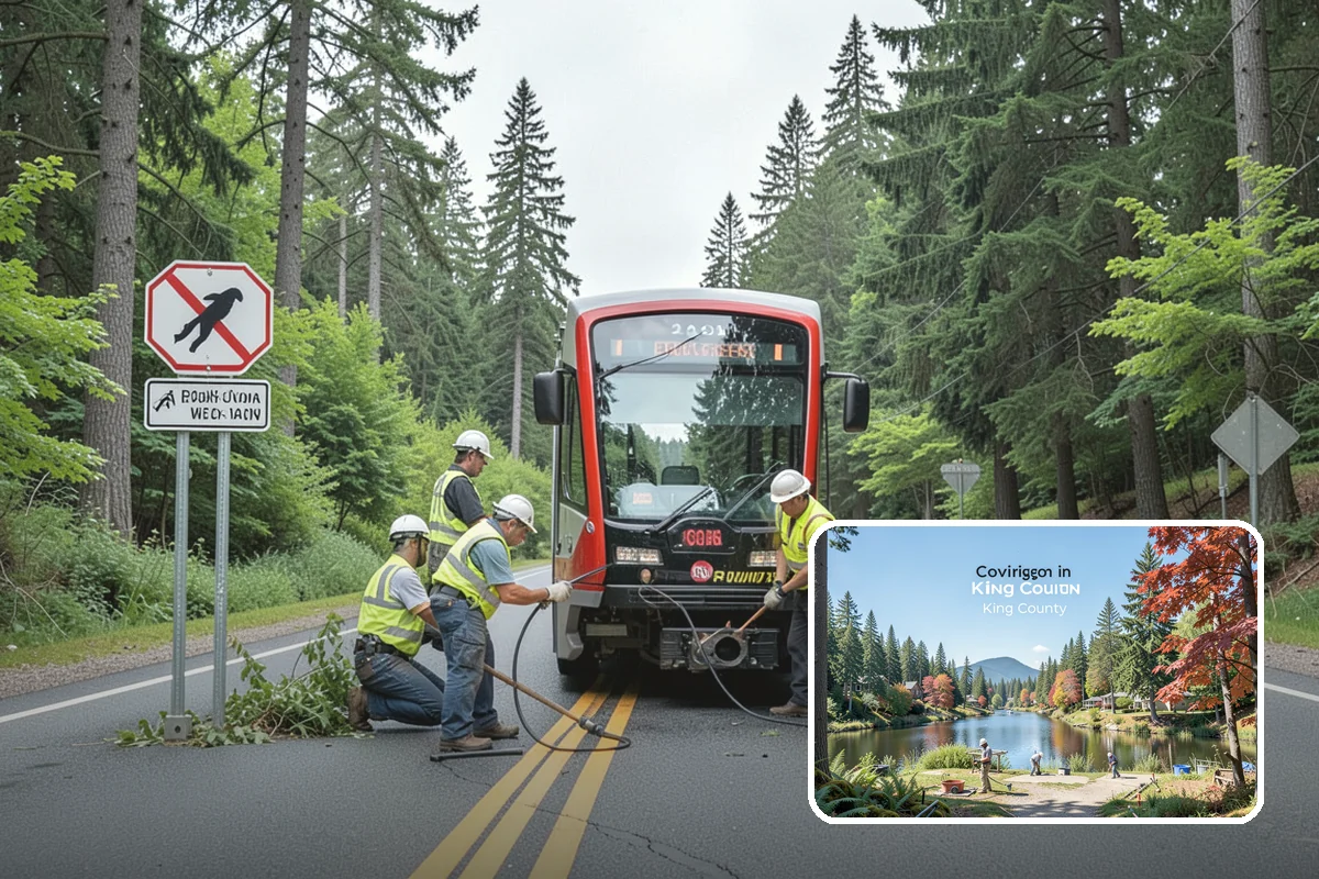 Municipal Curb & Gutter in Covington, King County, WA - Restores proper stormwater flowline and protects pavement edges