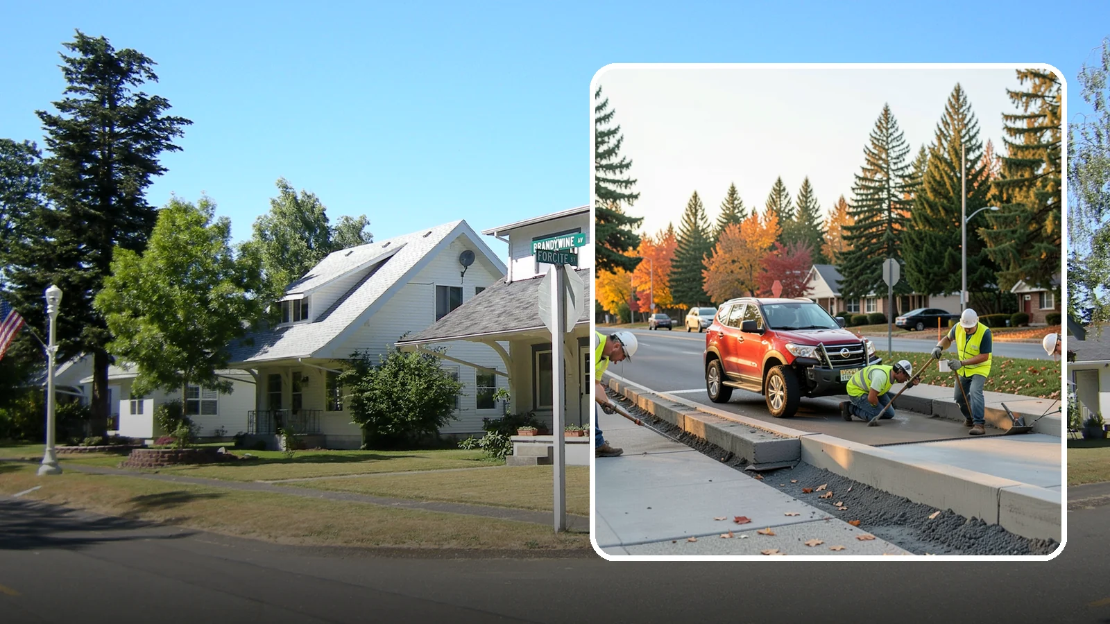 Municipal Curb & Gutter in DuPont, Pierce County, WA - Install and replace curb and gutter that channels stormwater and defines roadway edges to jurisdiction standards.