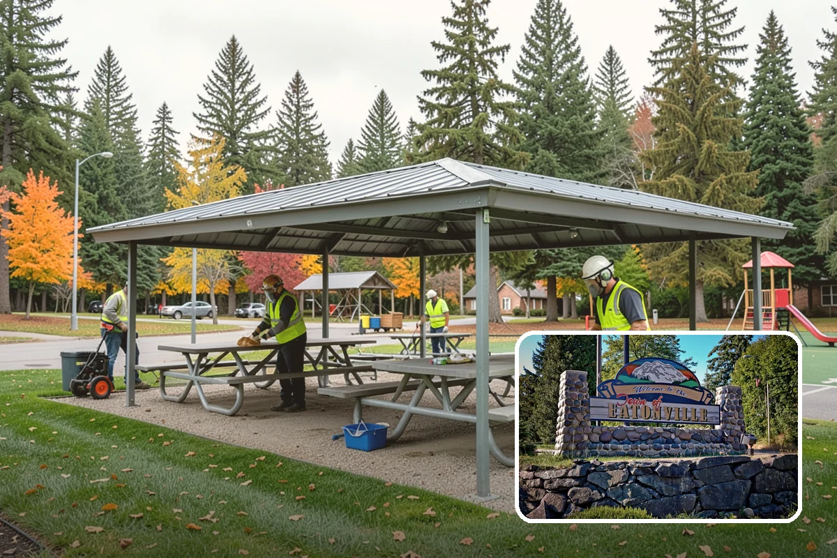 Municipal Curb & Gutter in Eatonville, Pierce County, WA - Restores proper stormwater flowline and protects pavement edges