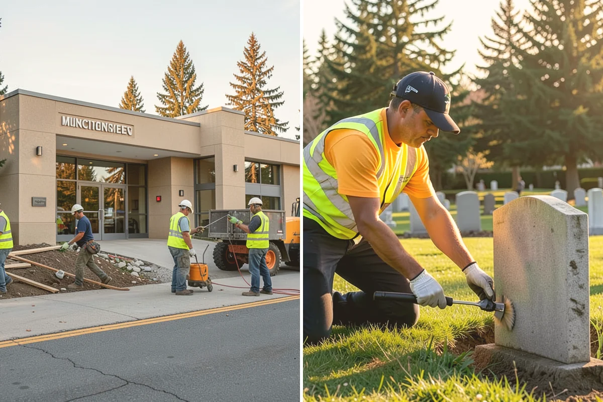 Municipal Curb & Gutter in Eatonville, Pierce County, WA - Flowline survey and drainage tie-in assessment