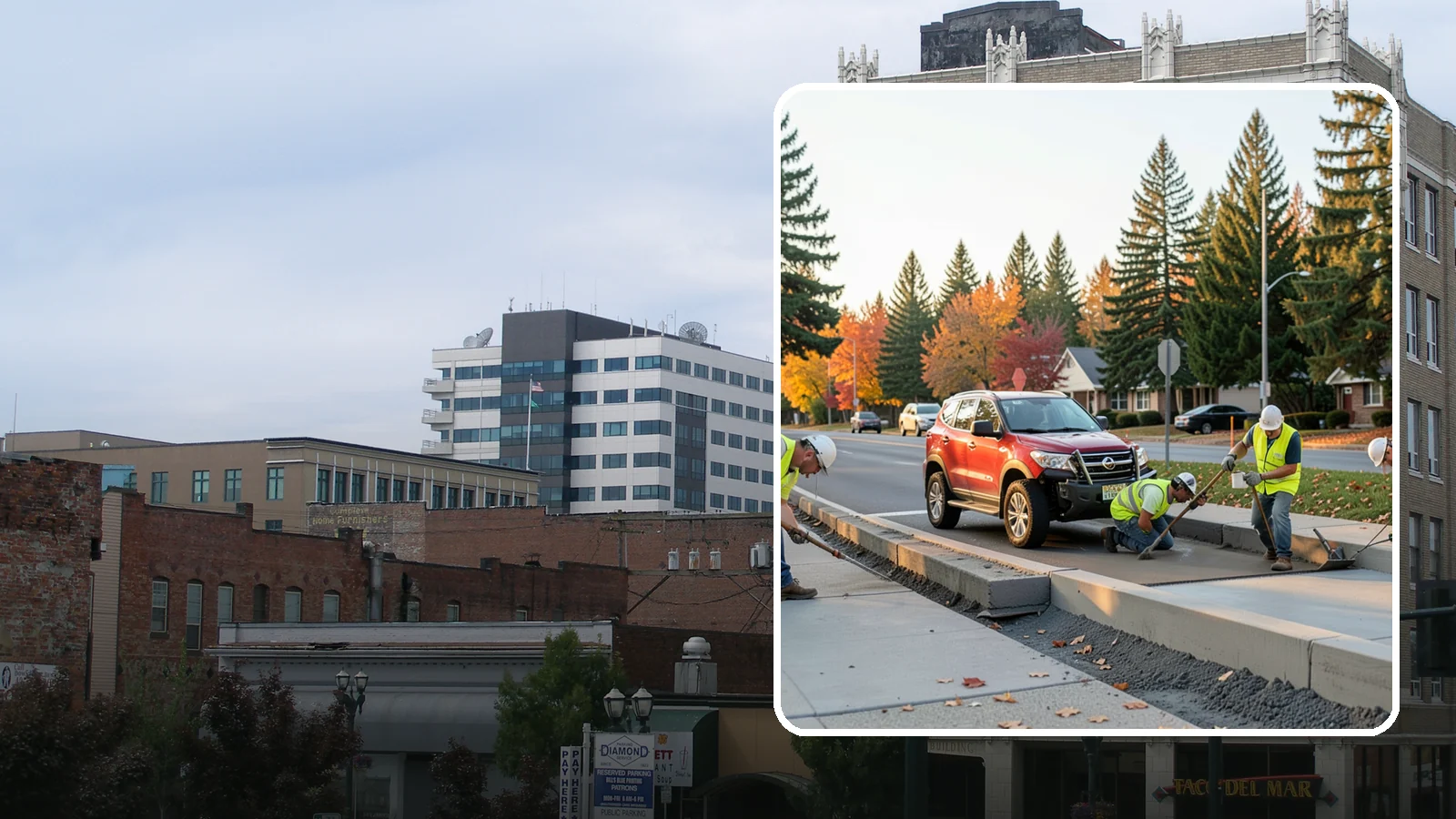 Municipal Curb & Gutter in Everett, Snohomish County, WA - Install and replace curb and gutter that channels stormwater and defines roadway edges to jurisdiction standards.