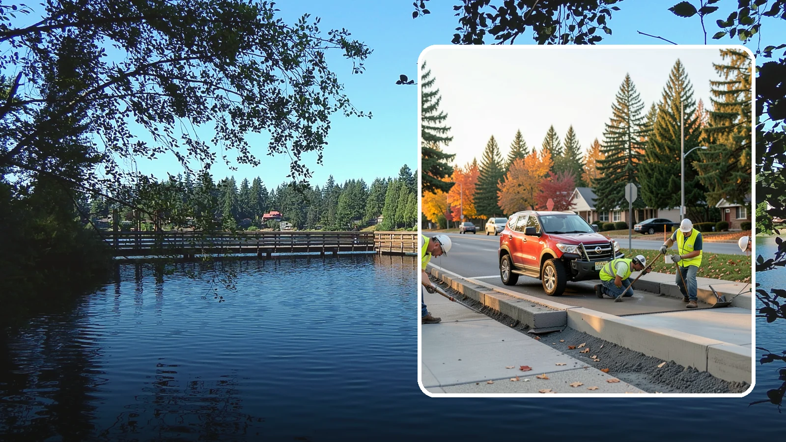 Municipal Curb & Gutter in Federal Way, King County, WA - Install and replace curb and gutter that channels stormwater and defines roadway edges to jurisdiction standards.