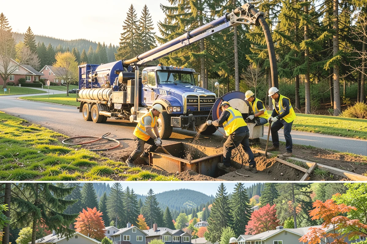 Municipal Curb & Gutter in Fircrest, Pierce County, WA - Warm, dry months ensure curb concrete cures to strength before exposure to standing water and traffic.