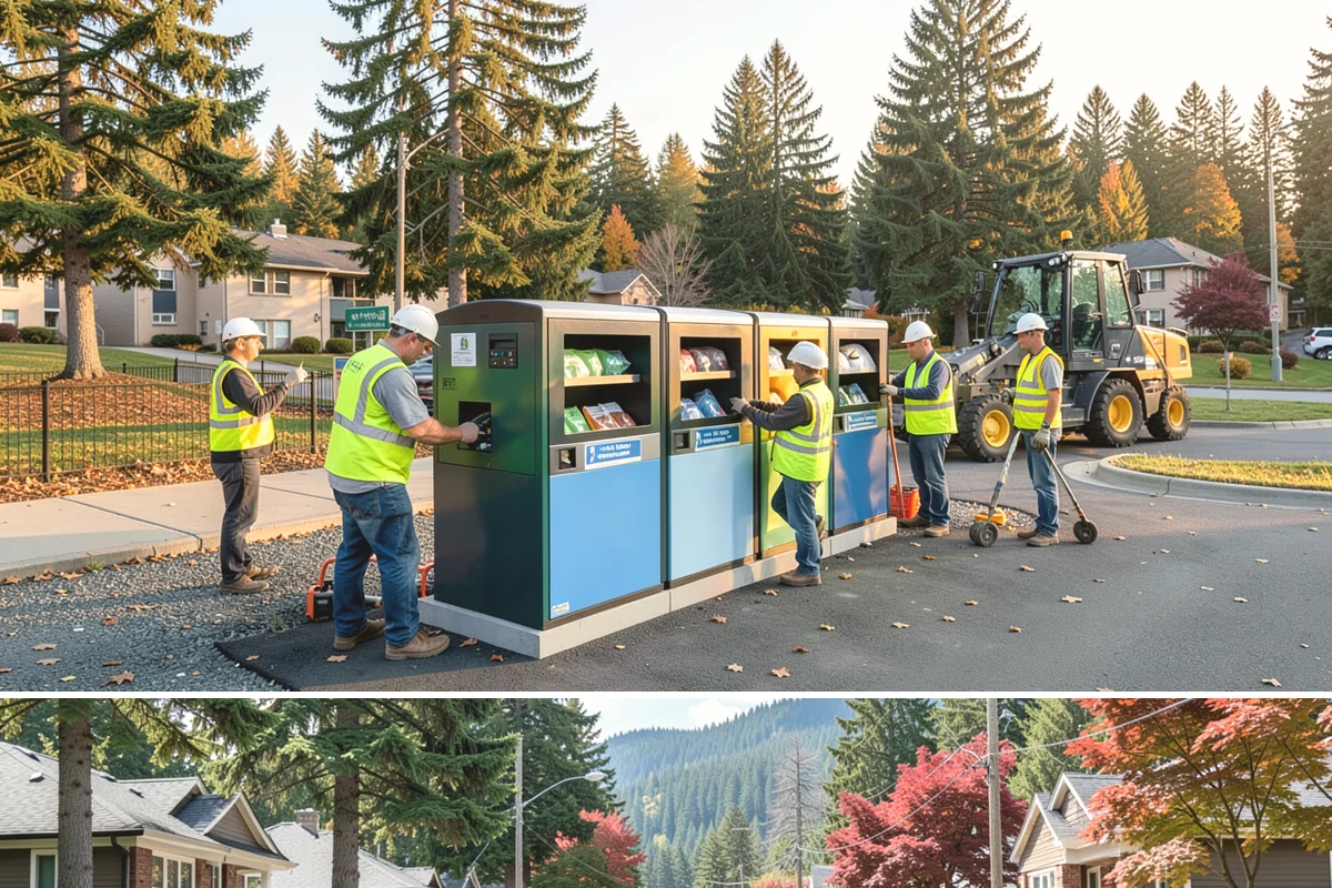 Municipal Curb & Gutter in Hunts Point, King County, WA - Warm, dry months ensure curb concrete cures to strength before exposure to standing water and traffic.