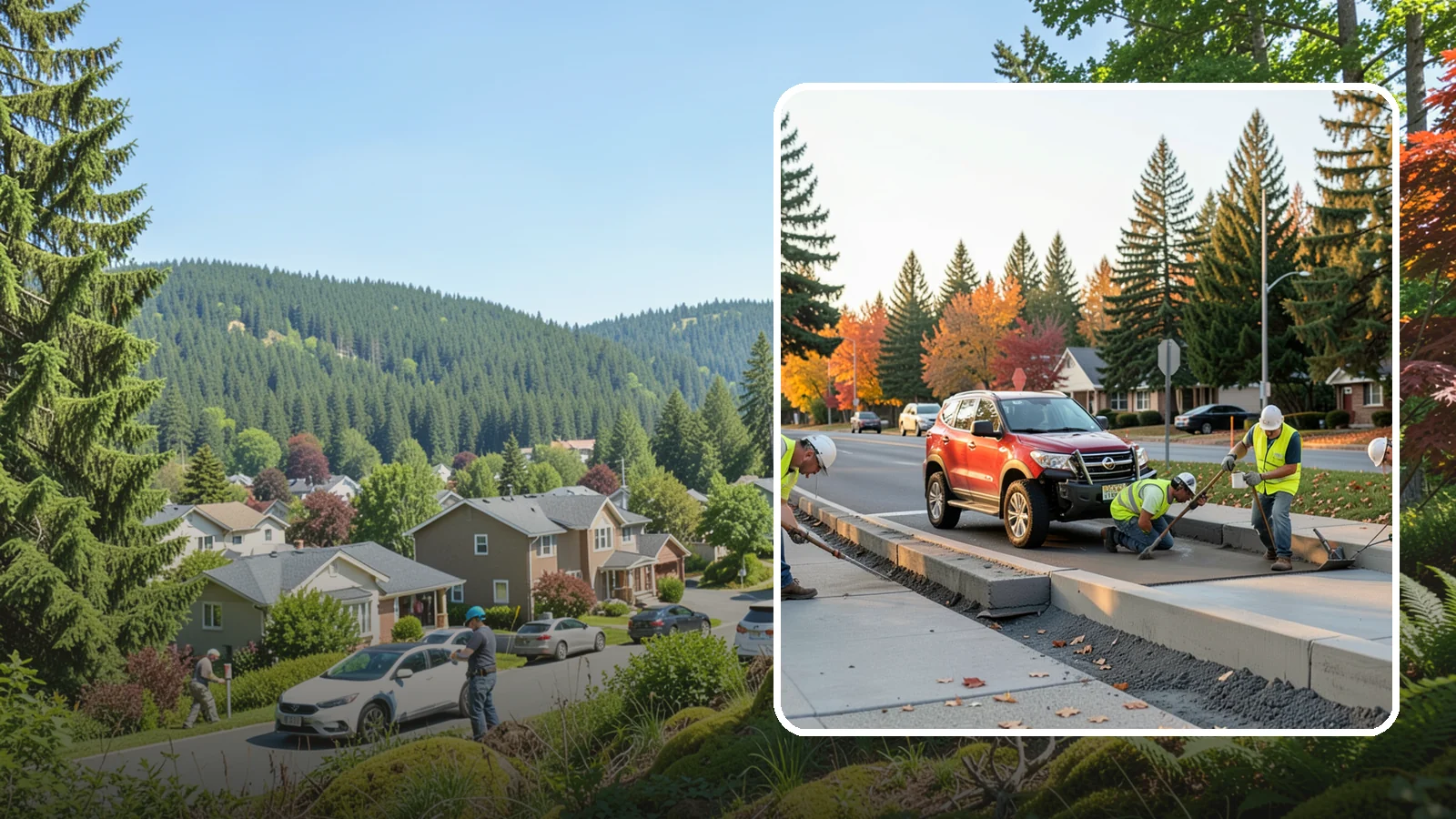 Municipal Curb & Gutter in Index, Snohomish County, WA - Install and replace curb and gutter that channels stormwater and defines roadway edges to jurisdiction standards.