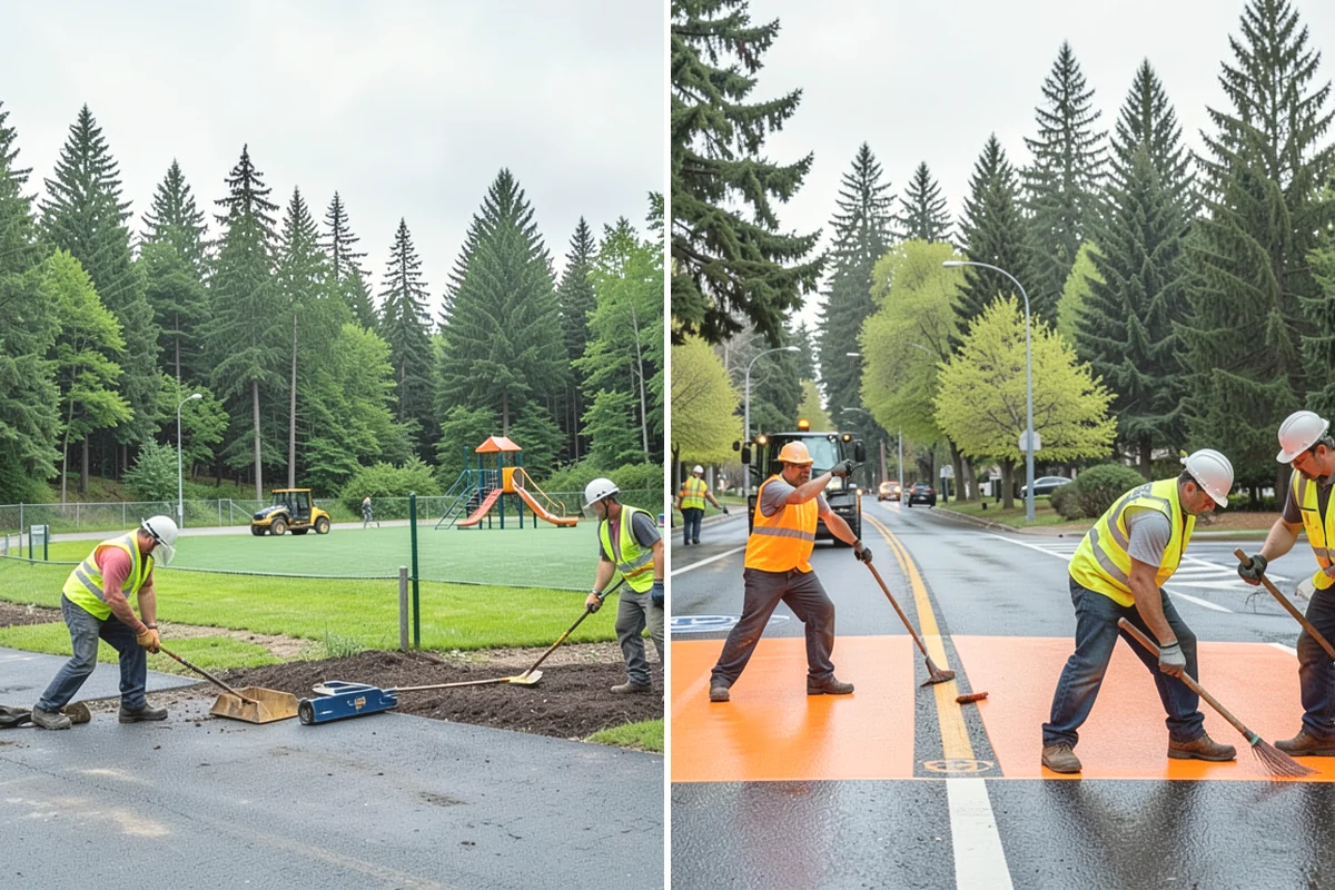 Municipal Curb & Gutter in Lake Stevens, Snohomish County, WA - Flowline survey and drainage tie-in assessment