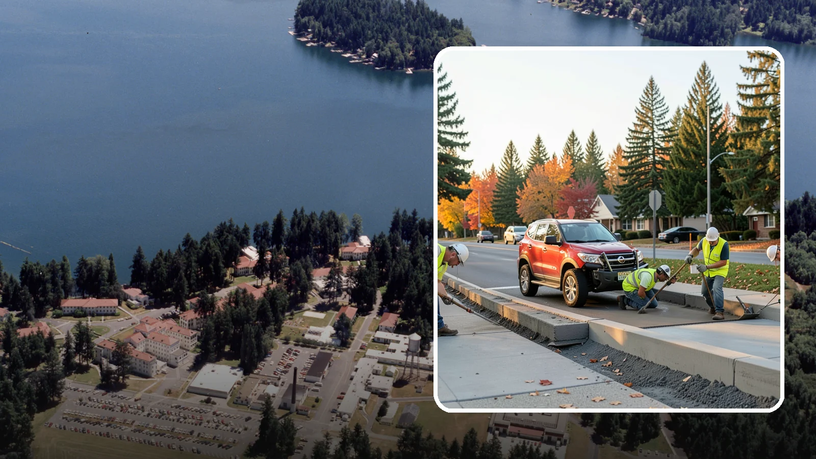 Municipal Curb & Gutter in Lakewood, Pierce County, WA - Install and replace curb and gutter that channels stormwater and defines roadway edges to jurisdiction standards.