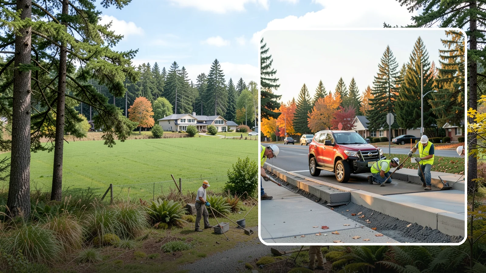 Municipal Curb & Gutter in Lyman, Skagit County, WA - Install and replace curb and gutter that channels stormwater and defines roadway edges to jurisdiction standards.