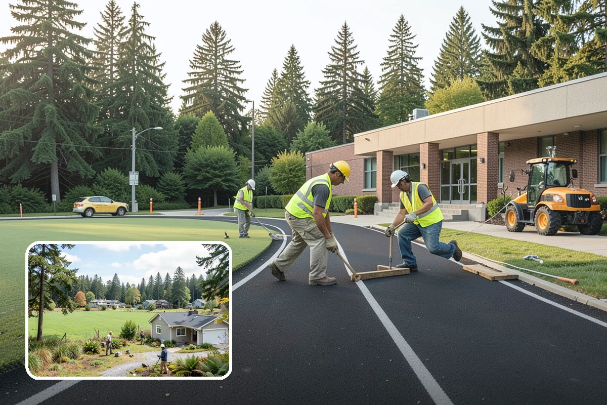 Municipal Curb & Gutter in Lyman, Skagit County, WA - Restores proper stormwater flowline and protects pavement edges