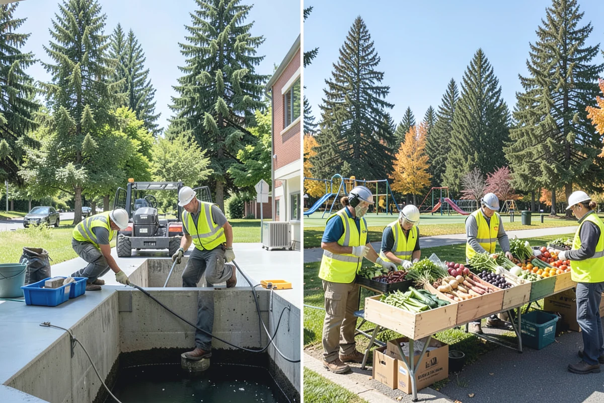 Municipal Curb & Gutter in Marysville, Snohomish County, WA - Flowline survey and drainage tie-in assessment