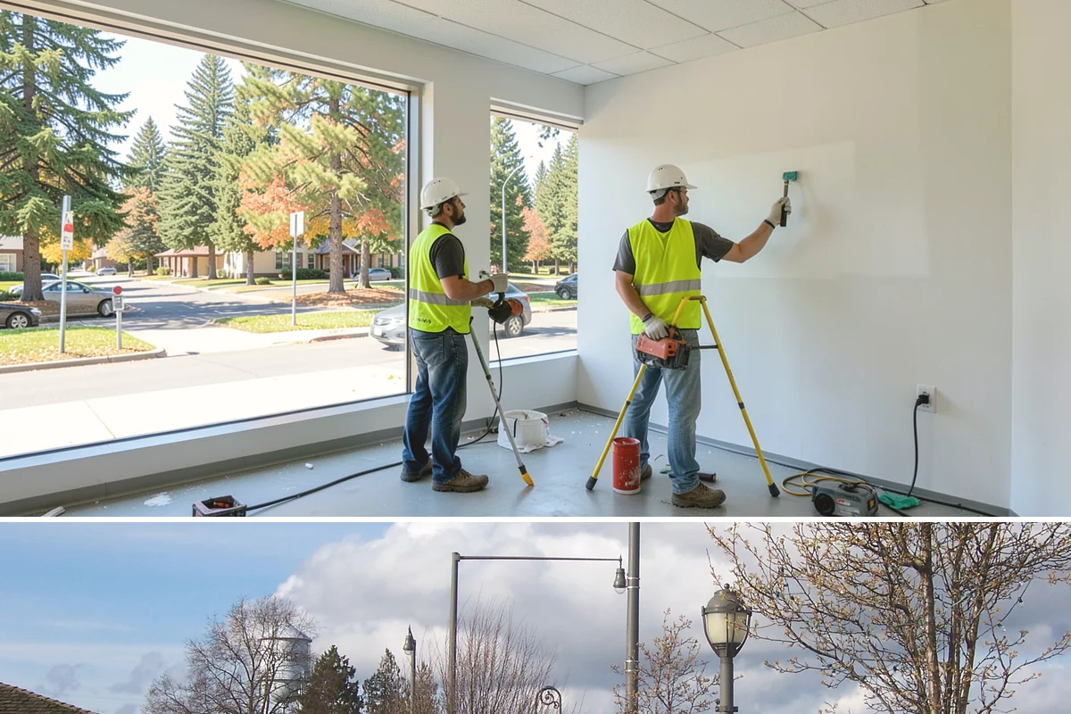 Municipal Curb & Gutter in Marysville, Snohomish County, WA - Warm, dry months ensure curb concrete cures to strength before exposure to standing water and traffic.