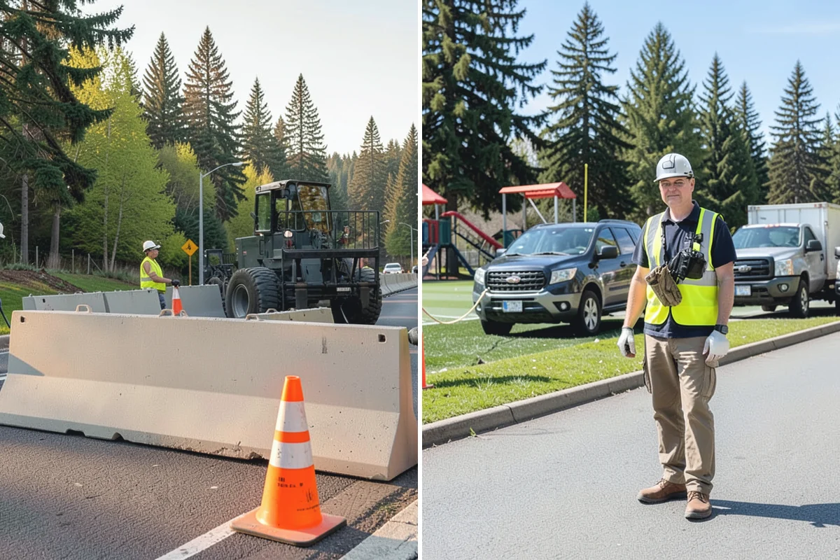 Municipal Curb & Gutter in Medina, King County, WA - Flowline survey and drainage tie-in assessment