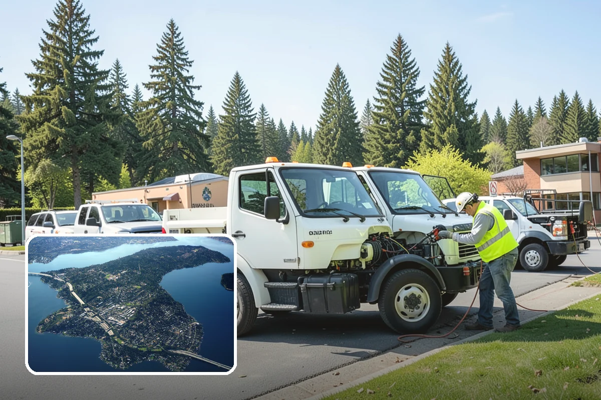 Municipal Curb & Gutter in Mercer Island, King County, WA - Restores proper stormwater flowline and protects pavement edges