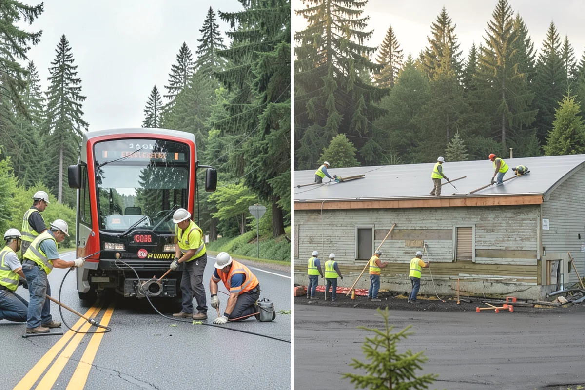Municipal Curb & Gutter in Mill Creek, Snohomish County, WA - Flowline survey and drainage tie-in assessment